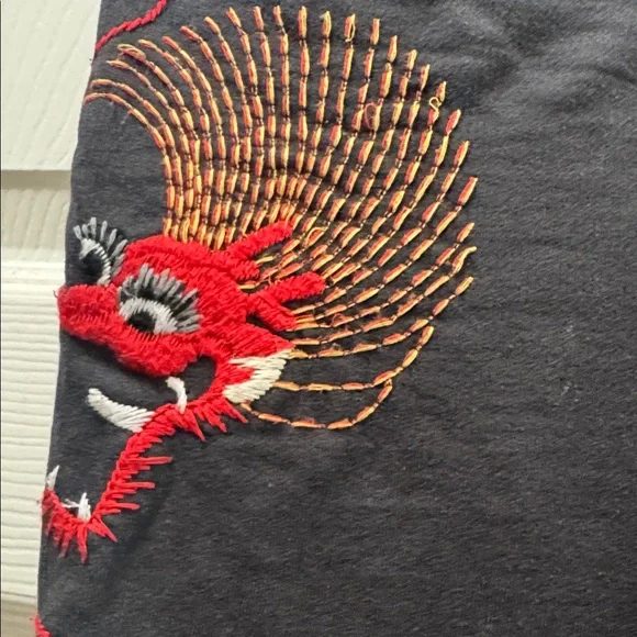 Vintage Y2K Lucky Brand Graphic Asian Art Boho  sweatpants - Picture 3 of 4